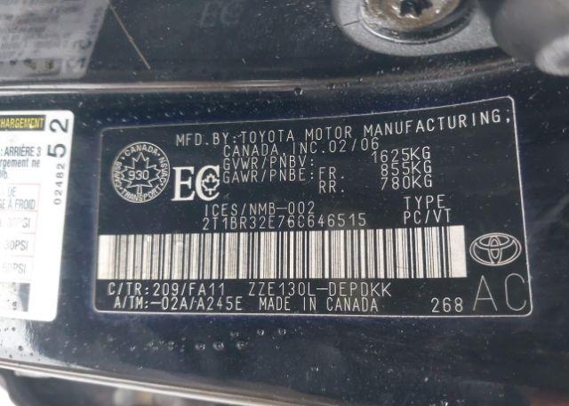 2006 TOYOTA COROLLA CE