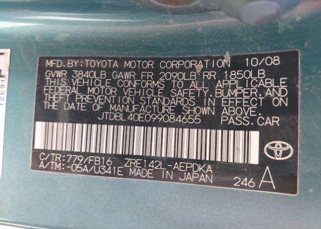 2009 TOYOTA COROLLA LE