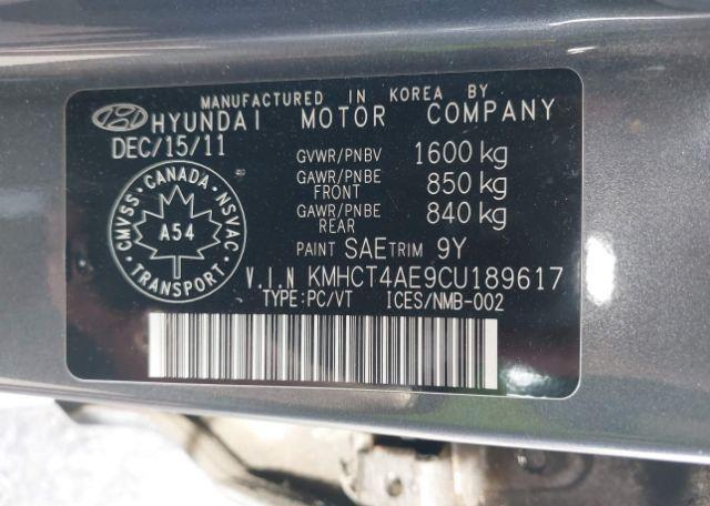 2012 HYUNDAI ACCENT GL
