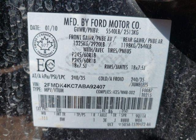 2010 FORD EDGE LIMITED