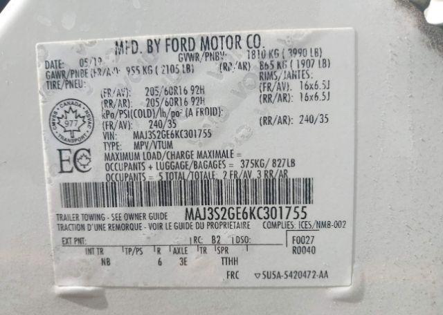 2019 FORD ECOSPORT SE