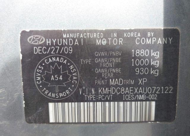 2010 HYUNDAI ELANTRA TOURING GLS