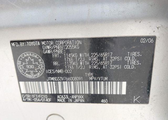 2006 TOYOTA RAV4