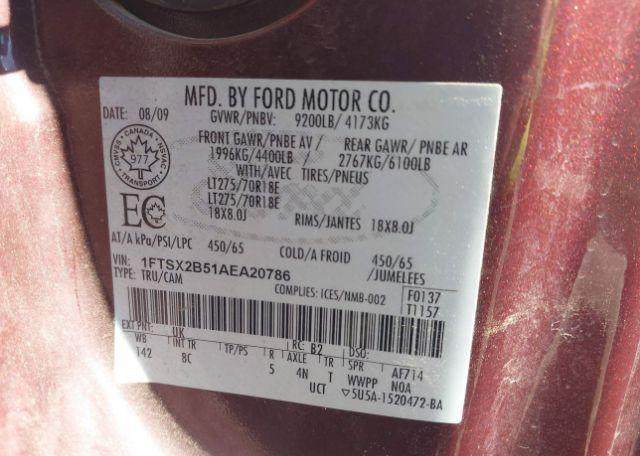 2010 FORD F-250 LARIAT