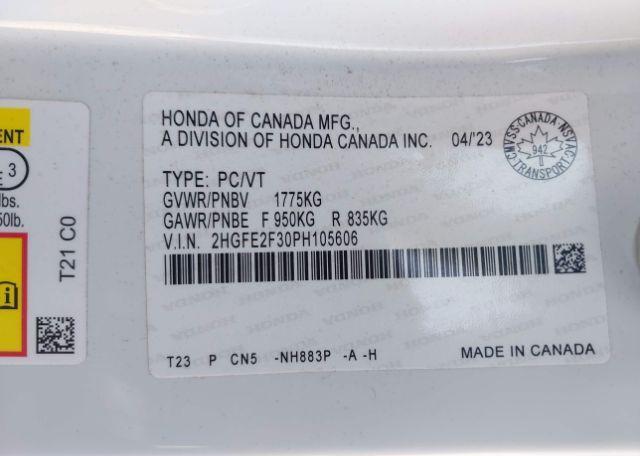 2023 HONDA CIVIC EX 4DR