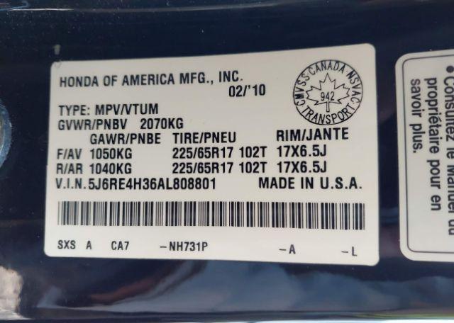 2010 HONDA CR-V LX
