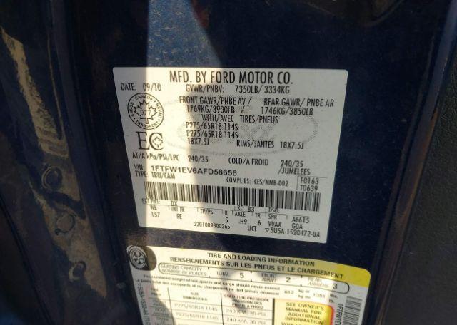 2010 FORD F-150 FX4