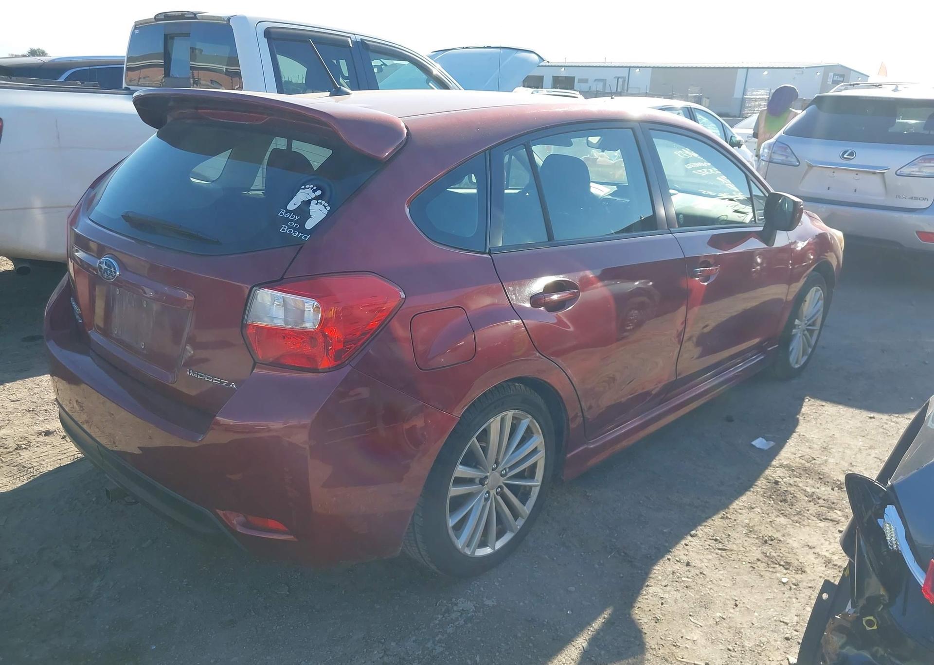 2012 SUBARU IMPREZA