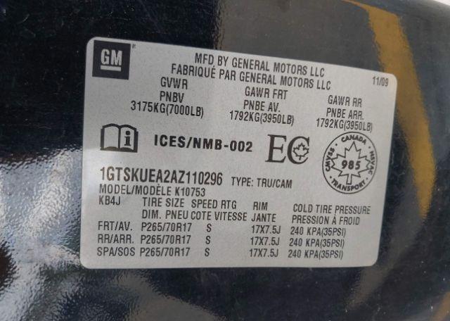 2010 GMC SIERRA 1500 SL