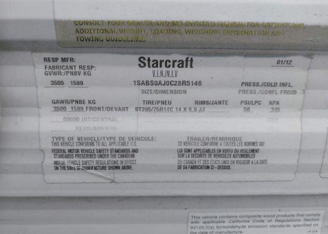 2012 STARCRAFT AR-ONE 17RD