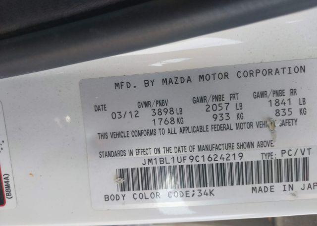 2012 MAZDA MAZDA3 GX