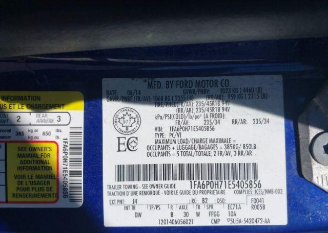 2014 FORD FUSION SE