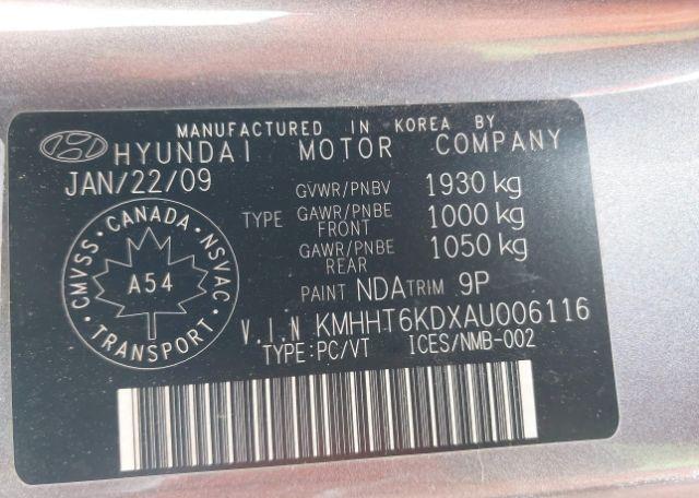 2010 HYUNDAI GENESIS 2.0T PREMIUM