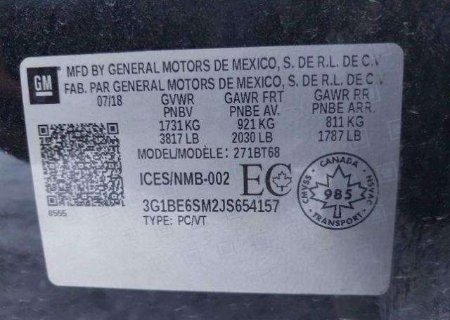 2018 CHEVROLET CRUZE LT AUTO