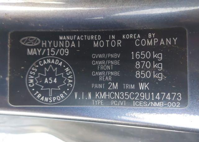 2009 HYUNDAI ACCENT GL