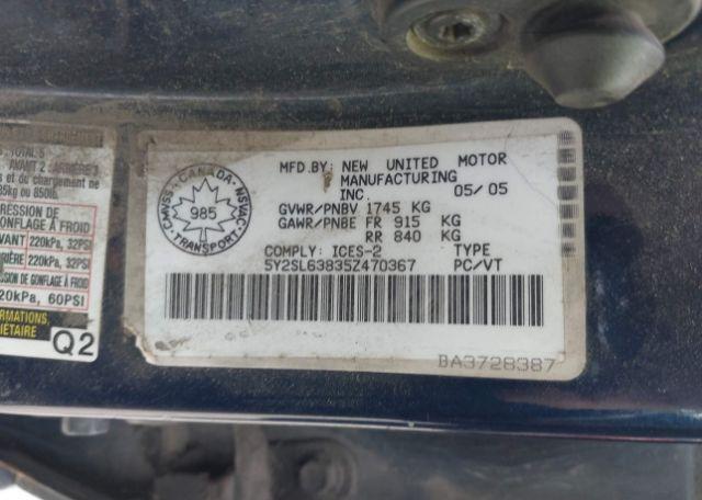 2005 PONTIAC VIBE