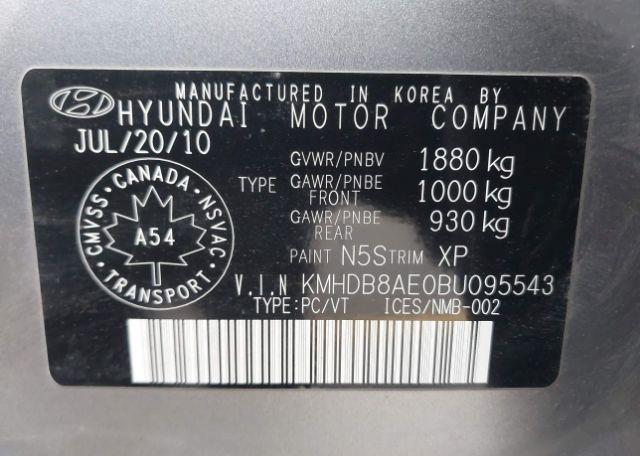 2011 HYUNDAI ELANTRA TOURING GL