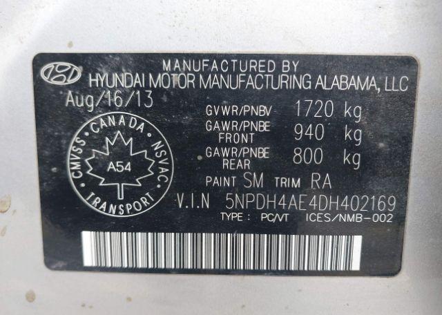 2013 HYUNDAI ELANTRA GLS