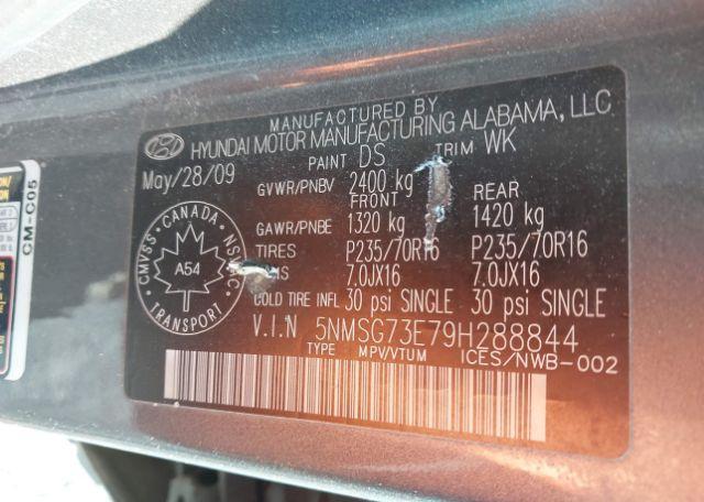 2009 HYUNDAI SANTA FE GL