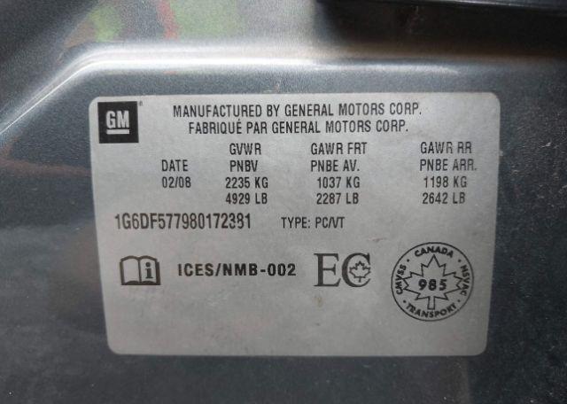 2008 CADILLAC CTS 3.6L