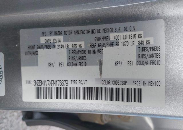 2015 MAZDA MAZDA3 GS