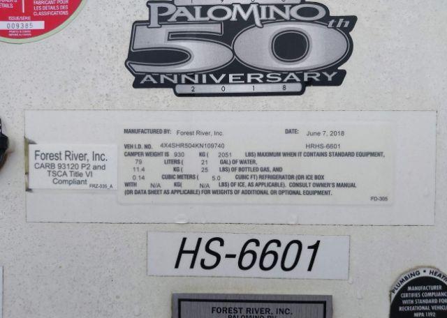 2019 PALOMINO SS1200 Backpacker