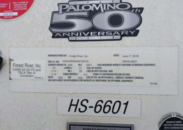 2019 PALOMINO SS1200 Backpacker