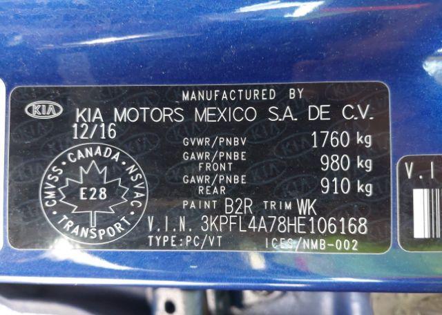 2017 KIA FORTE EX
