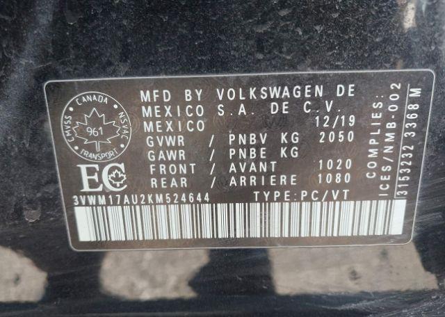 2019 VOLKSWAGEN GOLF ALLTRACK 1.8 TSI EXECLINE