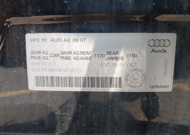 2008 AUDI A4 2.0T AVANT