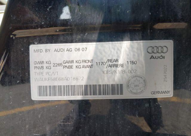 2008 AUDI A4 2.0T AVANT