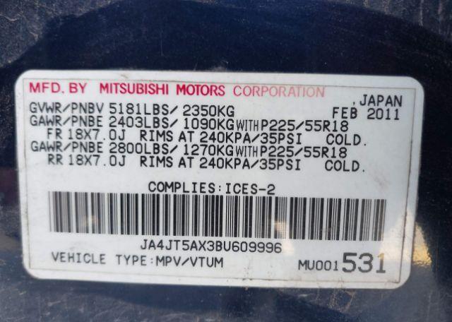 2011 MITSUBISHI OUTLANDER XLS
