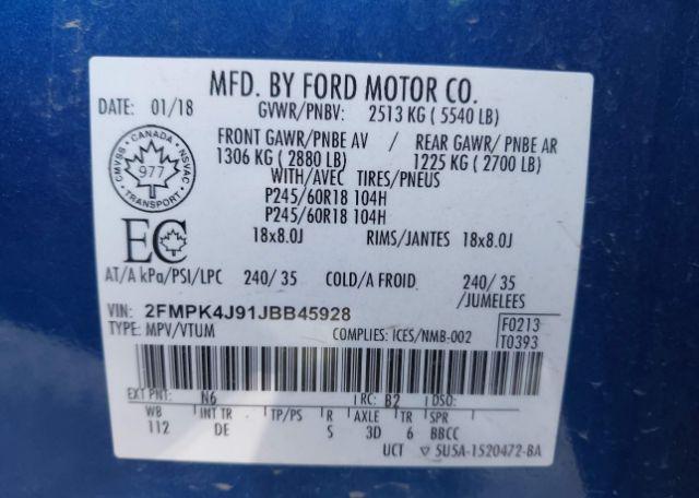 2018 FORD EDGE SEL