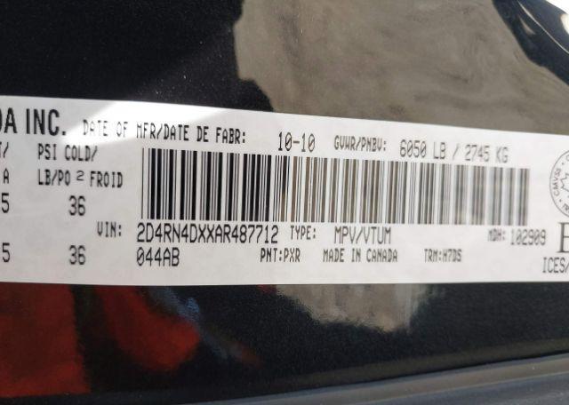 2010 DODGE GRAND CARAVAN SE