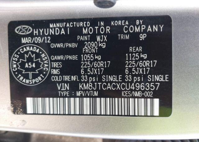2012 HYUNDAI TUCSON GL