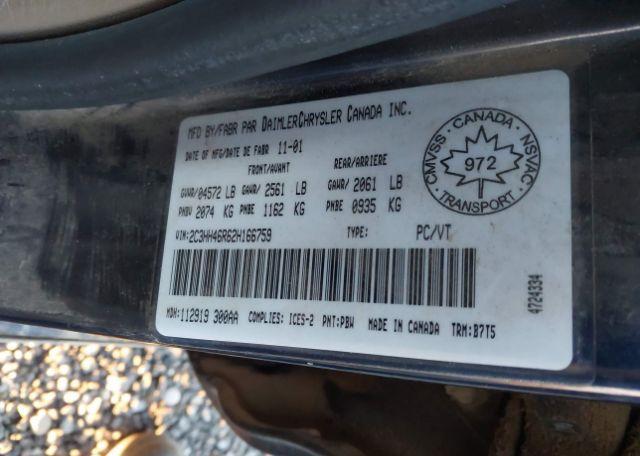 2002 CHRYSLER INTREPID SE