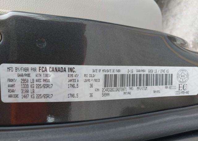 2016 DODGE GRAND CARAVAN SE