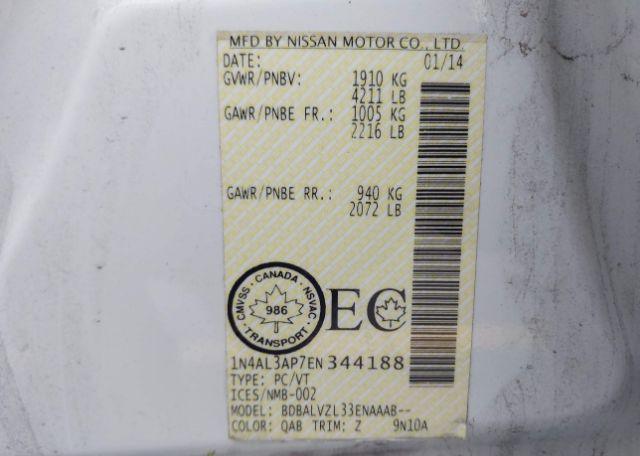 2014 NISSAN ALTIMA 2.5