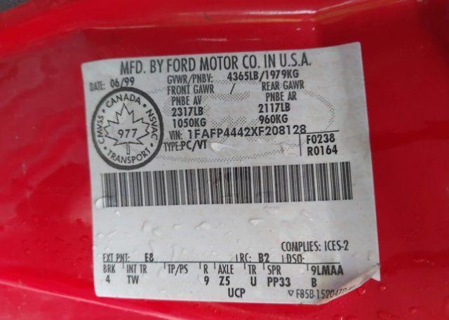 1999 FORD MUSTANG