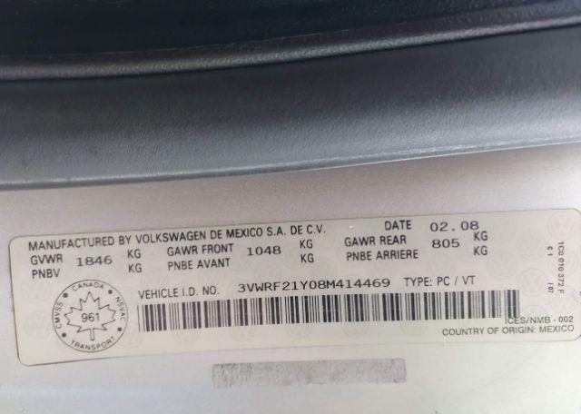 2008 VOLKSWAGEN NEW BEETLE 2.5L TRENDLINE