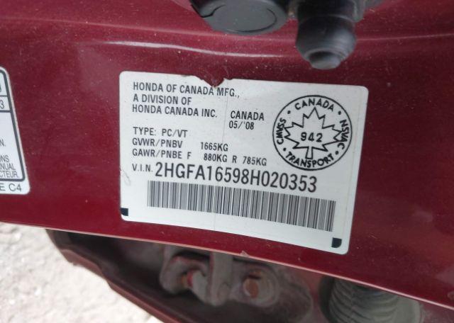 2008 HONDA CIVIC LX