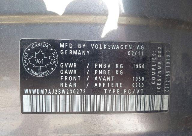 2011 VOLKSWAGEN GOLF 2.0 TDI COMFORTLINE