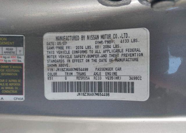 2007 NISSAN 350Z ROADSTER