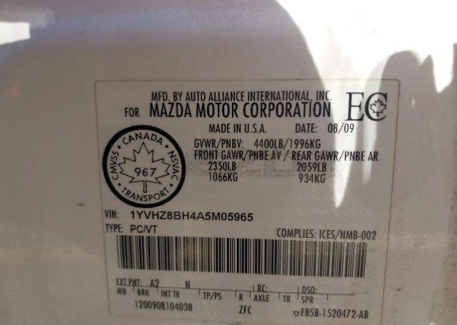 2010 MAZDA MAZDA6 GS-I4