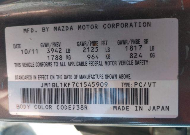 2012 MAZDA MAZDA3 GX