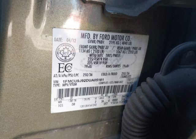 2013 FORD ESCAPE TITANIUM