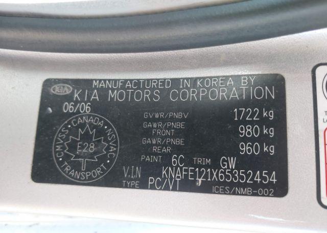 2006 KIA SPECTRA EX