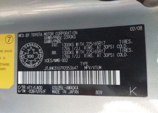2009 LEXUS RX 350