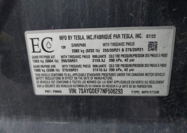 2022 TESLA MODEL Y PERFORMANCE