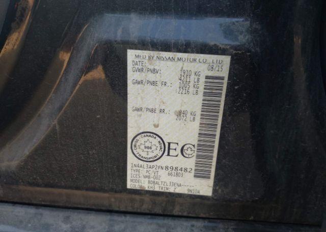 2015 NISSAN ALTIMA 2.5
